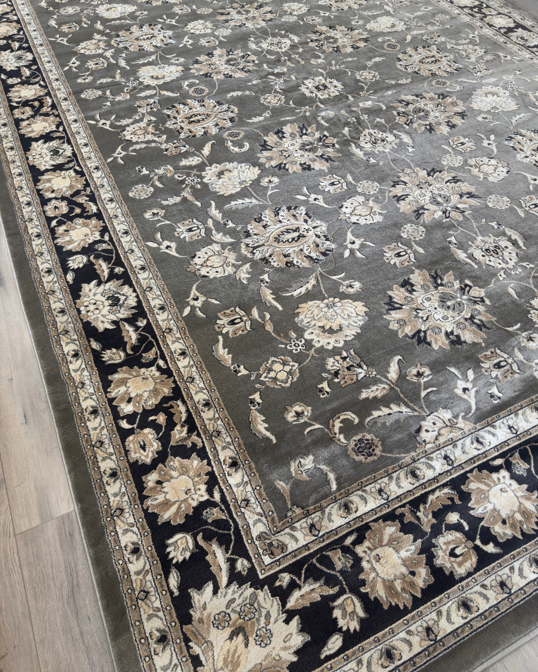 Kathy Ireland Traditional Charcoal Beige