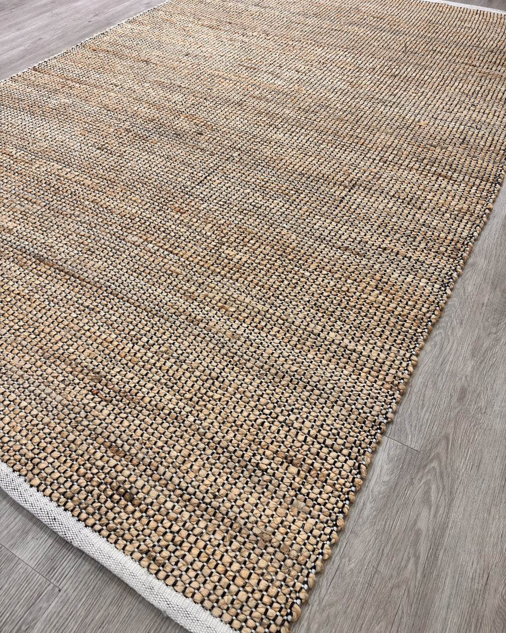 Jute Grid Natural 01A