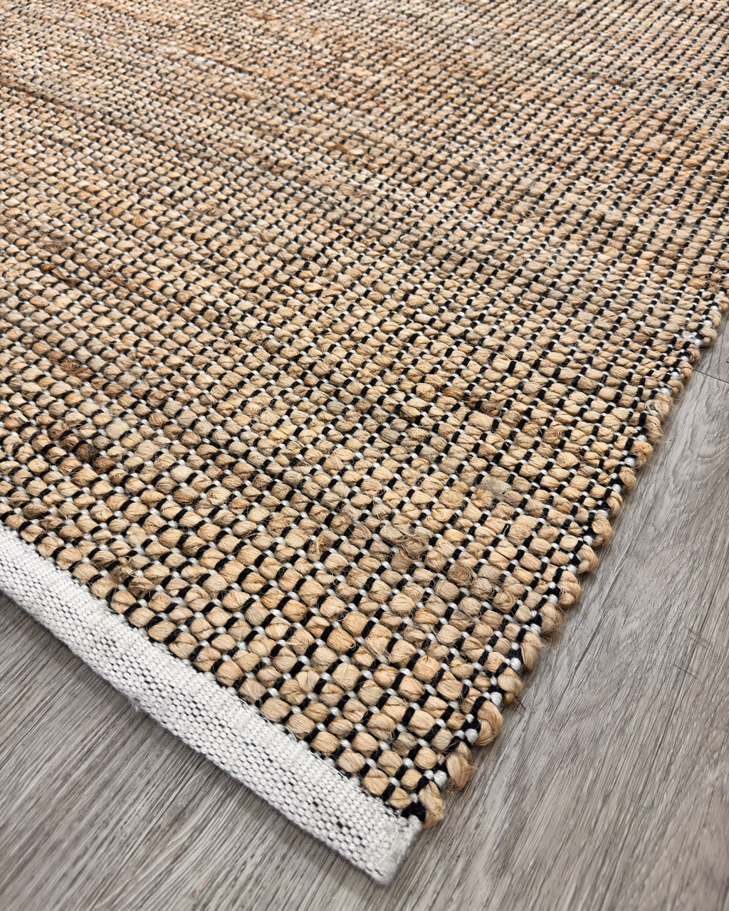 Jute Grid Natural 01A